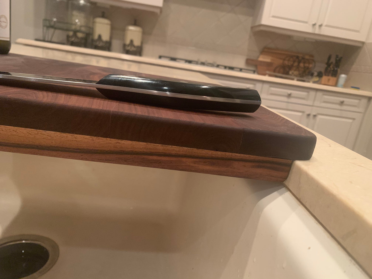 Sink In-Lay Cutting Board ~ Walnut ~ Custom