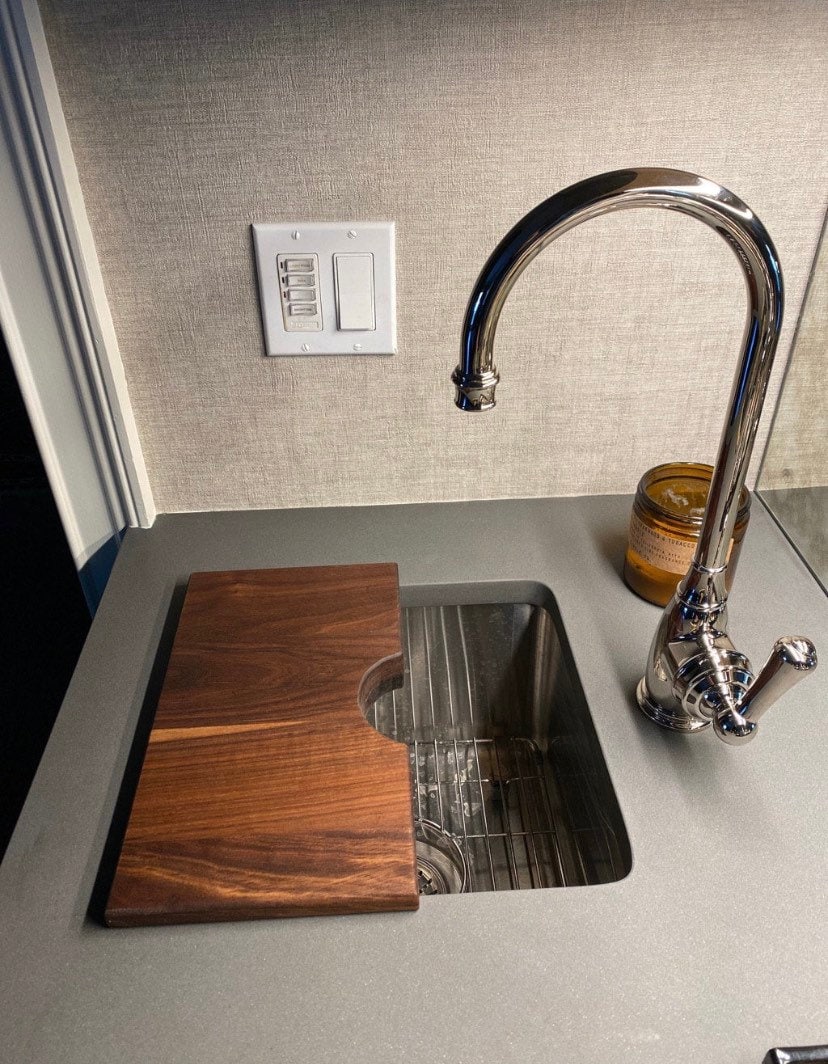 Sink In-Lay Cutting Board ~ Walnut ~ Custom