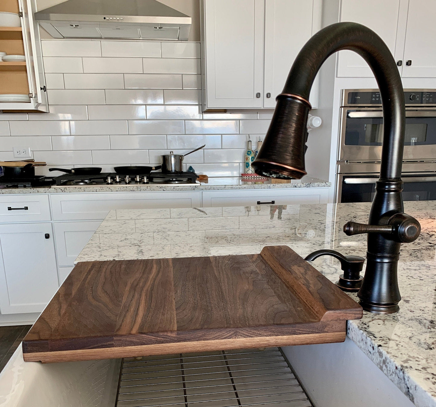 Sink In-Lay Cutting Board ~ Walnut ~ Custom